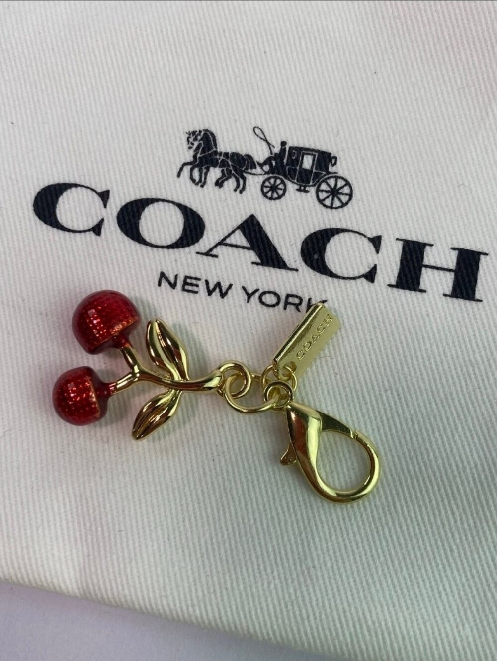 COACH Mini Cherry Charm - Picture 3 of 3
